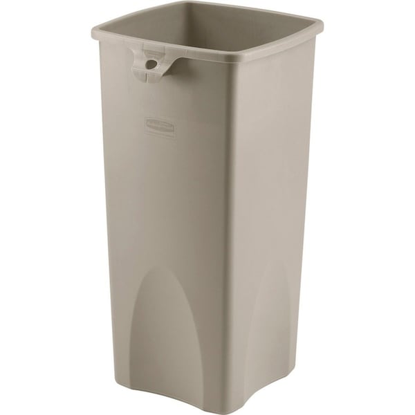 Waste Container, Square, 23 Gal, 15-1/2"x16-1/2"x30-9/10", BE